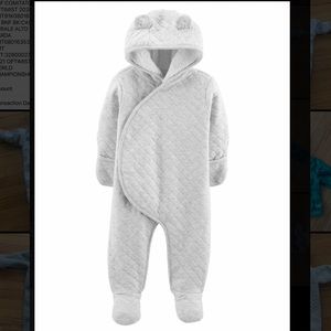 Quilted Heather Hooded Bunting